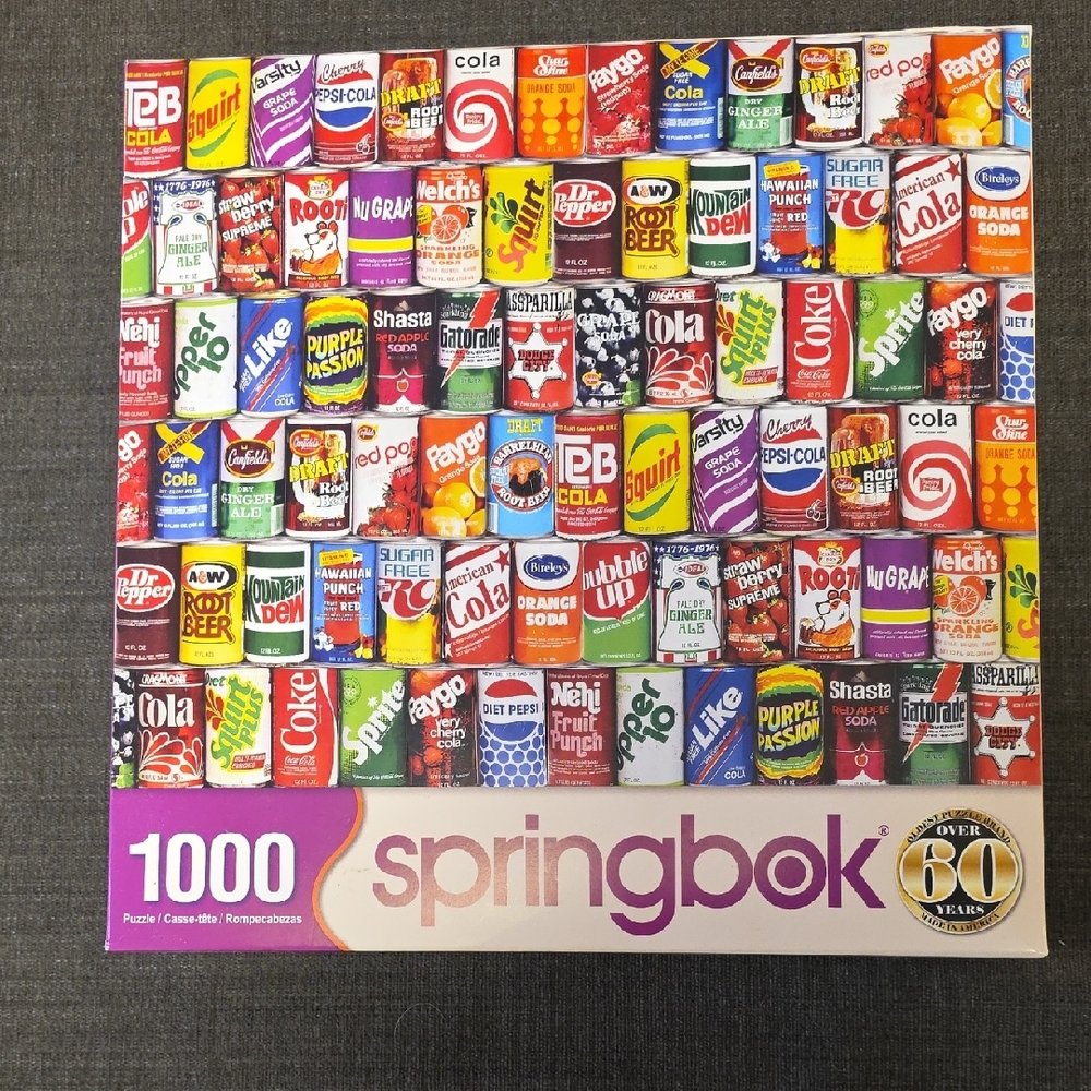 Springbok Soda Cans 1000-Piece Puzzle